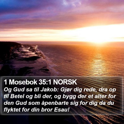 1 Mosebok 35:1 NORSK Bible Verse Image