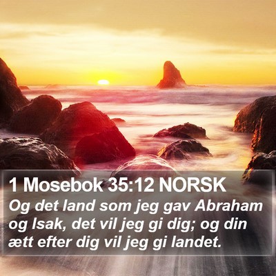 1 Mosebok 35:12 NORSK Bible Verse Image
