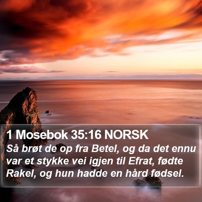 1 Mosebok 35:16 NORSK Bible Verse Image