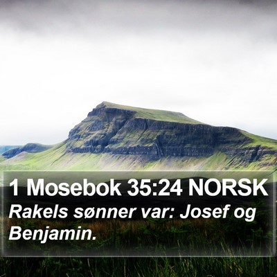 1 Mosebok 35:24 NORSK Bible Verse Image