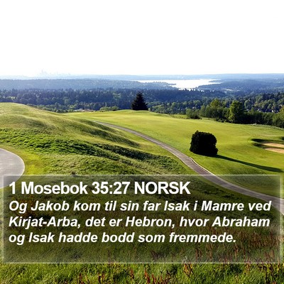 1 Mosebok 35:27 NORSK Bible Verse Image