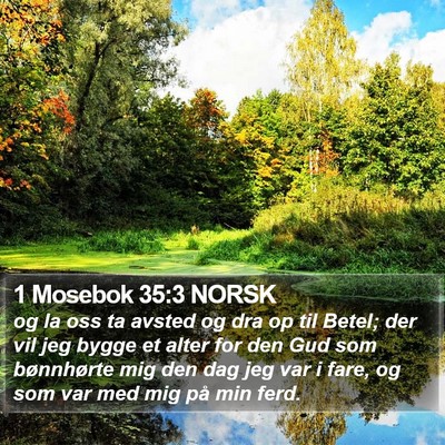 1 Mosebok 35:3 NORSK Bible Verse Image