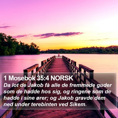 1 Mosebok 35:4 NORSK Bible Verse Image