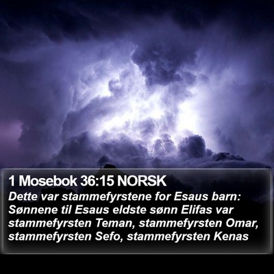1 Mosebok 36:15 NORSK Bible Verse Image