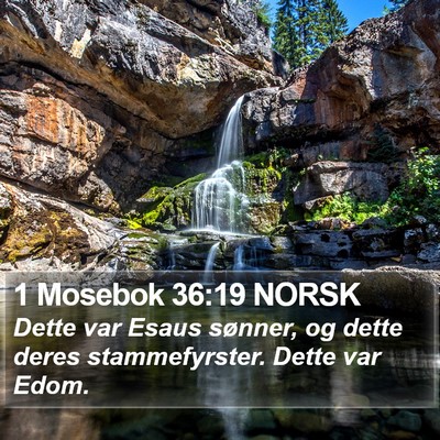 1 Mosebok 36:19 NORSK Bible Verse Image