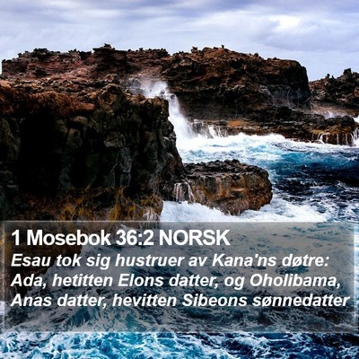1 Mosebok 36:2 NORSK Bible Verse Image