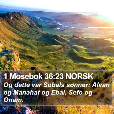 1 Mosebok 36:23 NORSK Bible Verse Image