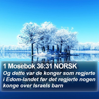 1 Mosebok 36:31 NORSK Bible Verse Image