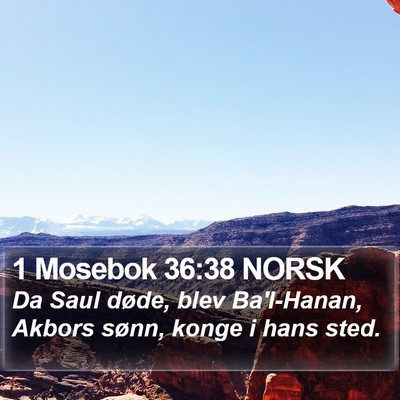 1 Mosebok 36:38 NORSK Bible Verse Image
