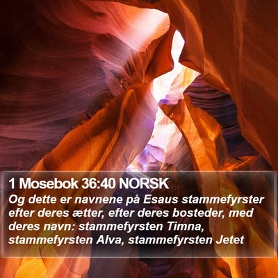 1 Mosebok 36:40 NORSK Bible Verse Image