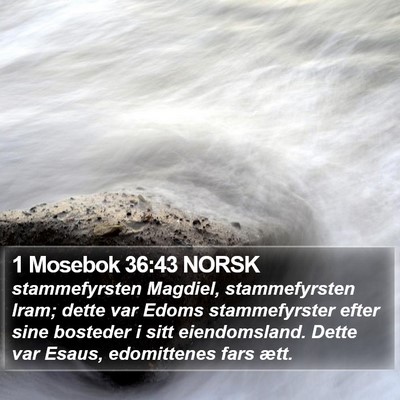1 Mosebok 36:43 NORSK Bible Verse Image