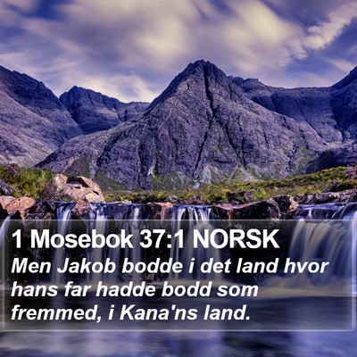 1 Mosebok 37:1 NORSK Bible Verse Image