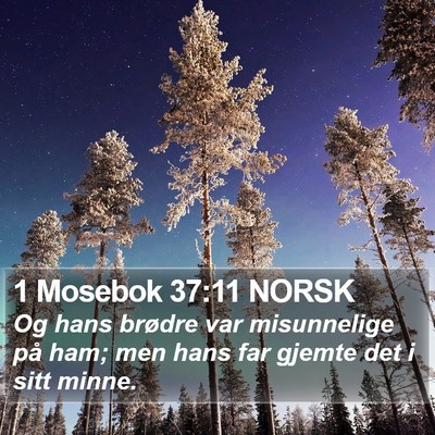 1 Mosebok 37:11 NORSK Bible Verse Image