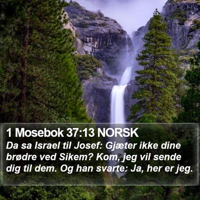 1 Mosebok 37:13 NORSK Bible Verse Image