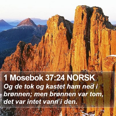 1 Mosebok 37:24 NORSK Bible Verse Image