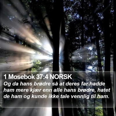 1 Mosebok 37:4 NORSK Bible Verse Image