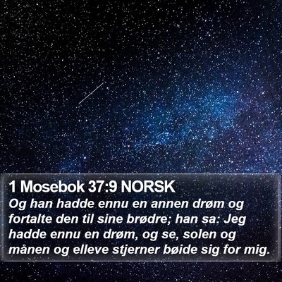 1 Mosebok 37:9 NORSK Bible Verse Image