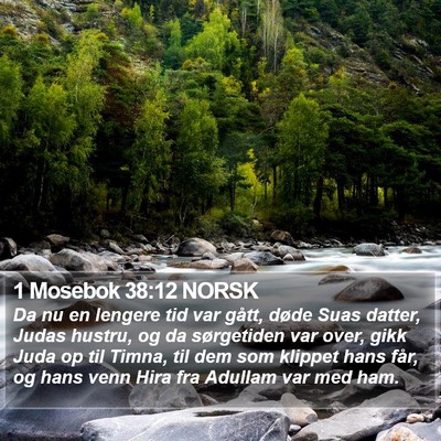 1 Mosebok 38:12 NORSK Bible Verse Image