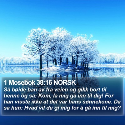 1 Mosebok 38:16 NORSK Bible Verse Image