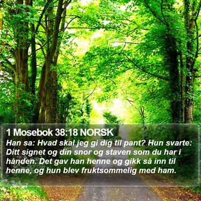 1 Mosebok 38:18 NORSK Bible Verse Image