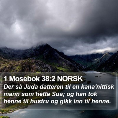 1 Mosebok 38:2 NORSK Bible Verse Image