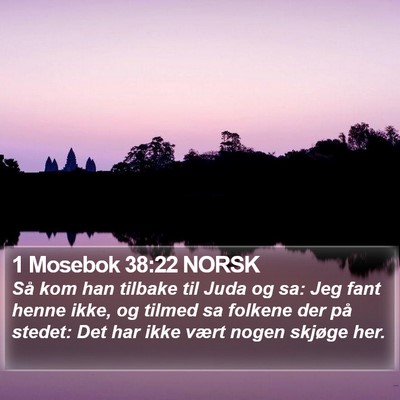 1 Mosebok 38:22 NORSK Bible Verse Image