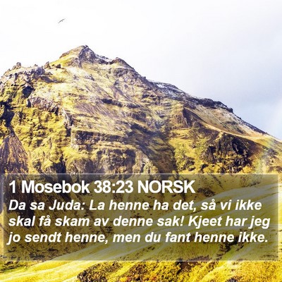 1 Mosebok 38:23 NORSK Bible Verse Image