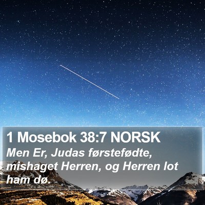1 Mosebok 38:7 NORSK Bible Verse Image