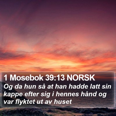 1 Mosebok 39:13 NORSK Bible Verse Image
