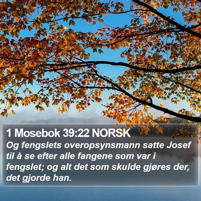 1 Mosebok 39:22 NORSK Bible Verse Image