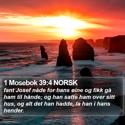 1 Mosebok 39:4 NORSK Bible Verse Image