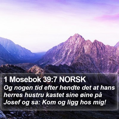 1 Mosebok 39:7 NORSK Bible Verse Image