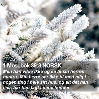 1 Mosebok 39:8 NORSK Bible Verse Image