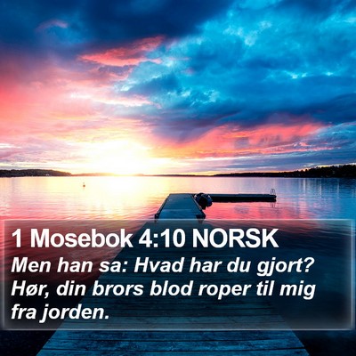 1 Mosebok 4:10 NORSK Bible Verse Image