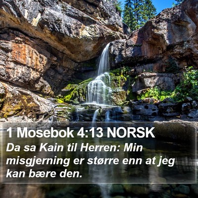 1 Mosebok 4:13 NORSK Bible Verse Image
