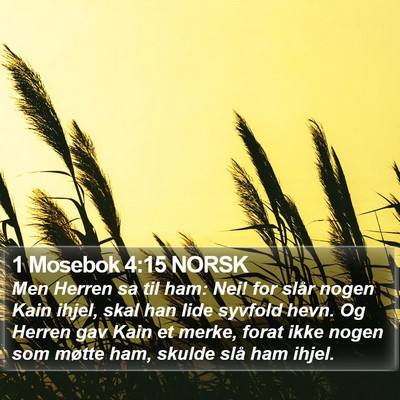 1 Mosebok 4:15 NORSK Bible Verse Image