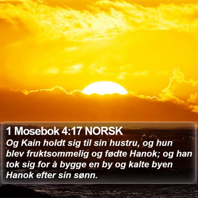 1 Mosebok 4:17 NORSK Bible Verse Image