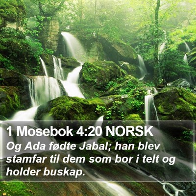 1 Mosebok 4:20 NORSK Bible Verse Image