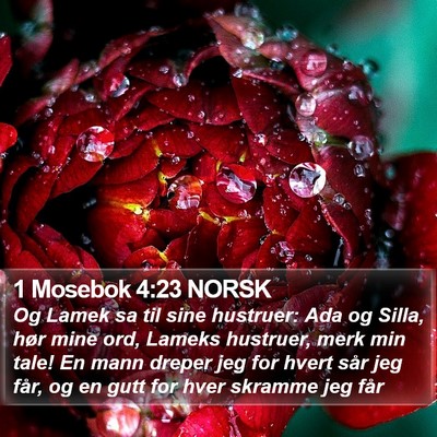1 Mosebok 4:23 NORSK Bible Verse Image