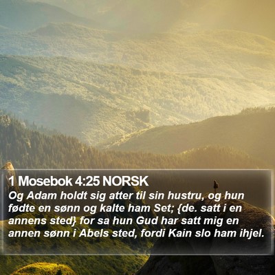 1 Mosebok 4:25 NORSK Bible Verse Image