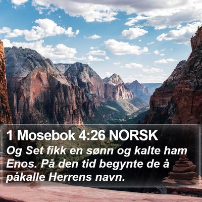 1 Mosebok 4:26 NORSK Bible Verse Image