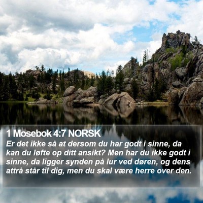 1 Mosebok 4:7 NORSK Bible Verse Image
