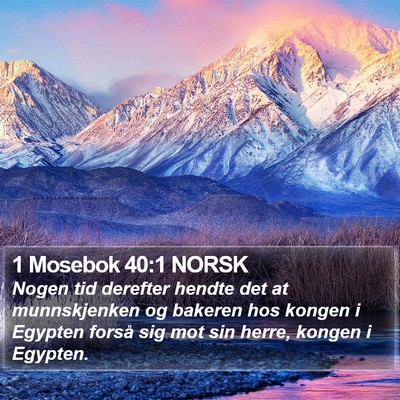 1 Mosebok 40:1 NORSK Bible Verse Image