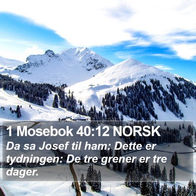 1 Mosebok 40:12 NORSK Bible Verse Image