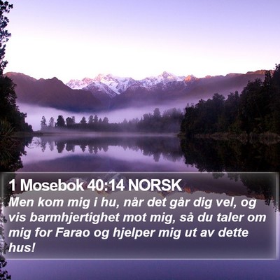 1 Mosebok 40:14 NORSK Bible Verse Image