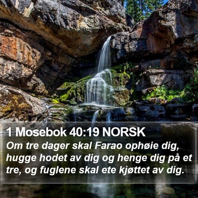 1 Mosebok 40:19 NORSK Bible Verse Image