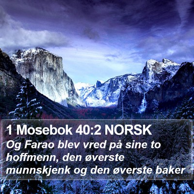 1 Mosebok 40:2 NORSK Bible Verse Image