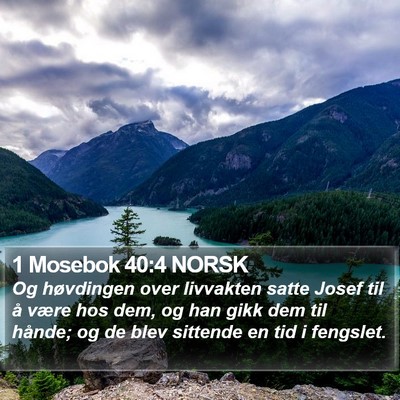 1 Mosebok 40:4 NORSK Bible Verse Image