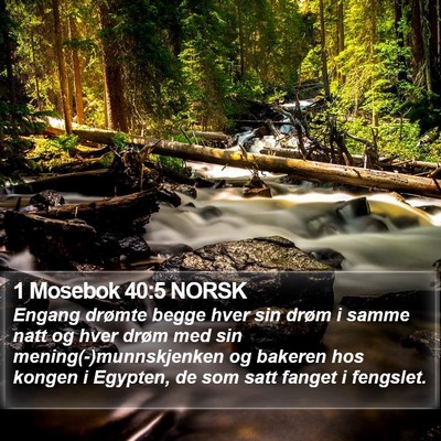 1 Mosebok 40:5 NORSK Bible Verse Image