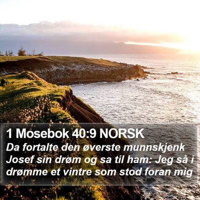 1 Mosebok 40:9 NORSK Bible Verse Image